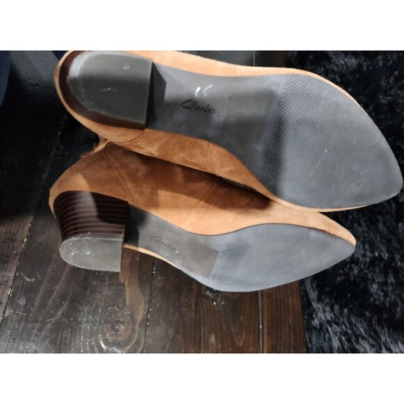 Clarks Collections Teresa Tan Wedge Boot/Sz. 8.5 - Picture 7 of 9